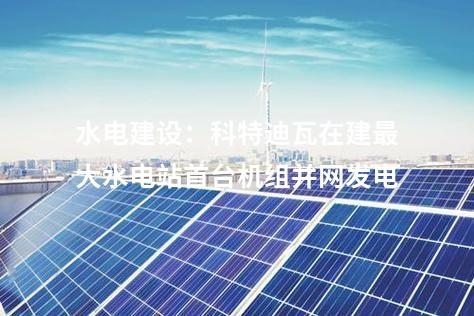 水電建設：科特迪瓦在建最大水電站首臺機組并網發電