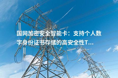 國網加密安全智能卡:高效SM2加密和解密性能的安全TF卡