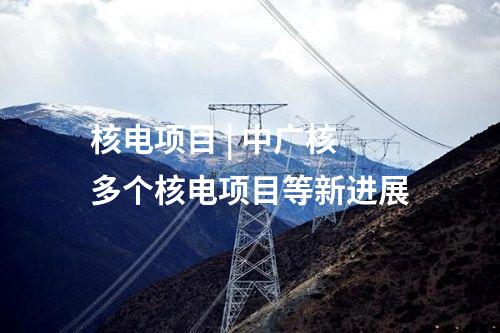 核電項目 | 中廣核多個核電項目等新進(jìn)展