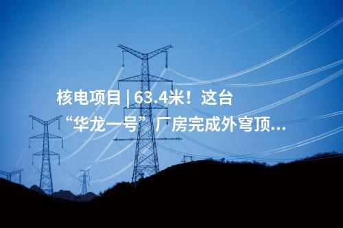 核電項目 | 63.4米！這臺“華龍一號”廠房完成外穹頂結構封頂