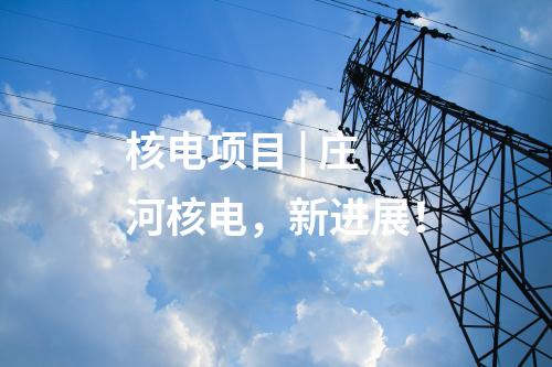 核電項目 | 莊河核電，新進展！