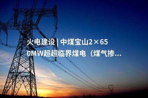 火電建設 | 中煤寶山2×650MW超超臨界煤電(煤氣摻燒)替代擴建項目初步設計通過評審