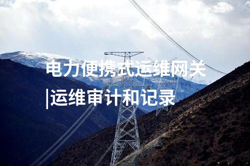 電力便攜式運維網關|支持設備日志查看