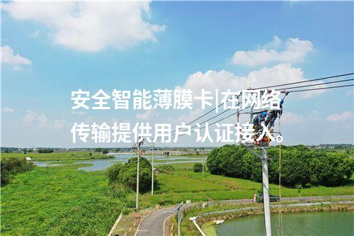 安全智能薄膜卡|在網絡傳輸提供用戶認證接入。