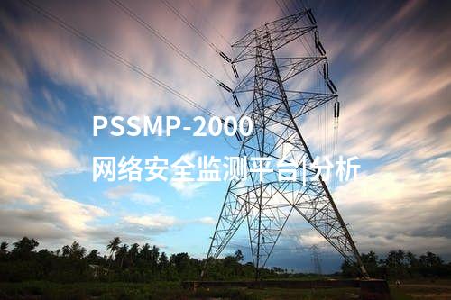 PSSMP-2000 網絡安全監測平臺|分析